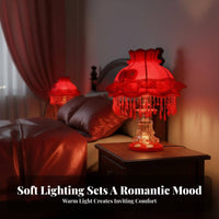 European Design Night Light Romantic Princess Design Table Lamp Beaded Tassels