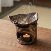 Ceramic Tea Roaster Vintage Design Rustic Pottery Incense Burner