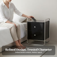 Fluted Door Side Table Modern aesthetic Home Furnishing Multifunctional for Entryway