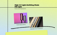 LumiWand500 RGB light, 3300K-6500K