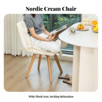 Upholstered Swivel Chair Multifunctional Vanity Stool Soft & Comfortable