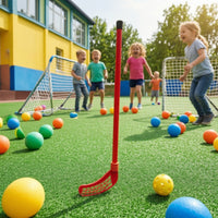 Lightweight Toy Hockey Stick Beginner Hockey Stick with Grid Blade One-Piece Sports Equipment Long-Lasting for Children, Toddlers, Backyard, School