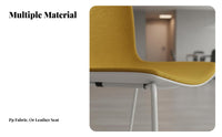 Stackable Armless Chair Contoured Seat Molded Plastic Shell Chair for Homeowners