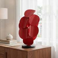 Stacked Leaf Sculpture Tabletop Interior Accessory 3D Design