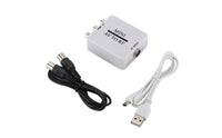 Plug-and-Play Audio-Video to RF Converter Compatible Audio-Video to RF Modulator Simple Setup Converter Box Stable for TV Hookup