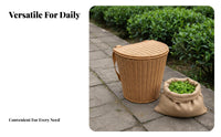 Fruit Picking Rear Basket Versatile Woven Backpack Basket PP Wicker Backpack Lightweight Wearable Container Great Gift