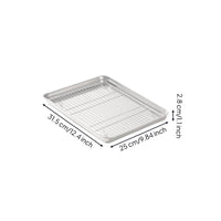 Drain Rack Tray Rectangular Kitchenware Rust Resistant