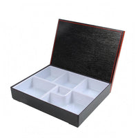 Six-Compartment Bento Lunch Box ABS Plastic Food Storage Lightweight