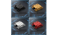 6061 Aluminum Gearbox Base Metal Upgrade Gearbox Base with Screws High Stability RC Car Part Long-Lasting for Chassis Repair