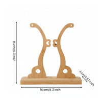 Bamboo Fan Display Stand Sturdy Home Decor Handmade for Gift