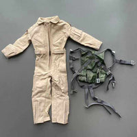 1/6兵人模型 威龙 飞行员 衣服 连体衣+速降带 散件 模型