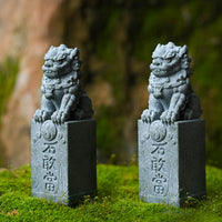 中式微景观仿青石佛像摆件花园假山盆景鱼缸树脂小和尚造景装饰