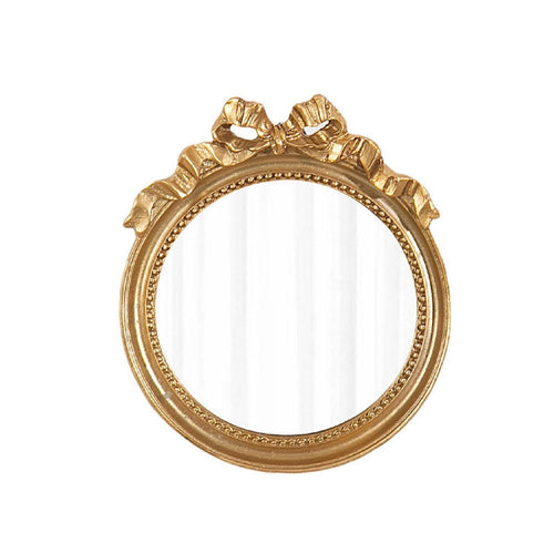 Mirror with Bow Frame Ornate Standing Mirror Decorative for Dessert Table
