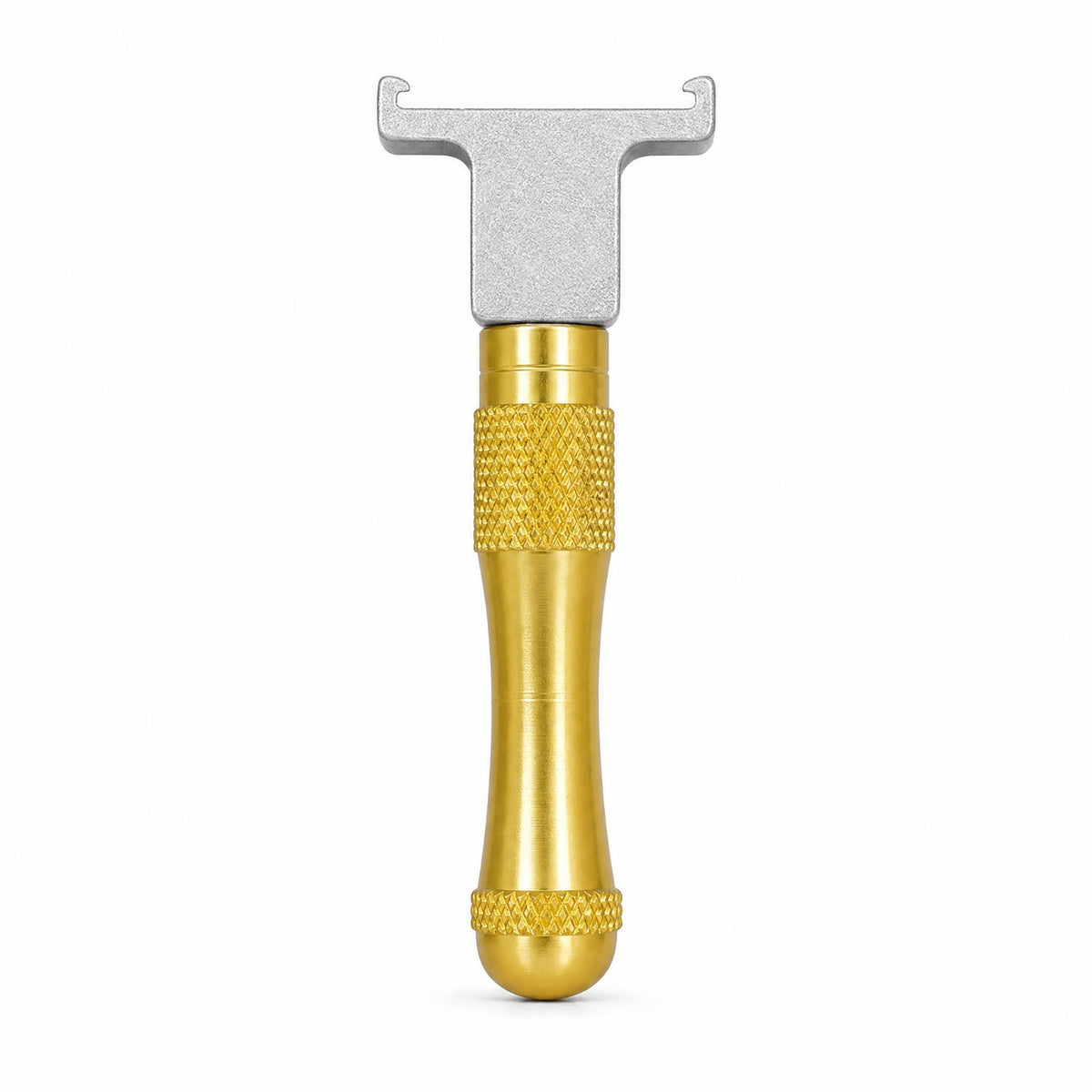 Knurled Grip Dual-Purpose Lever Tool Compact Pry Bar Multitool Metal