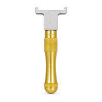Knurled Grip Dual-Purpose Lever Tool Compact Pry Bar Multitool Metal