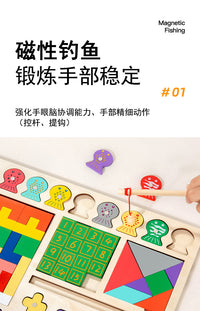 Wooden Tangram Puzzle Toy for Early Education