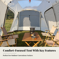 SUV Tailgate Tent, Tunnel Design, Waterproof for Camping