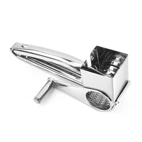 Hand-Cranked Stainless Steel Cheese Grater with Three Interchangeable Heads
