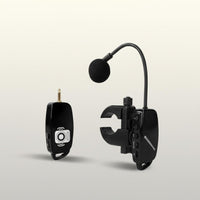High-Fidelity Sound Wireless Flute Audio Pickup Rechargeable Extended-Life Battery Wind Instrument Pickup System Noise Reduction Attach-on Instrument Audio Pickup Low Latency for Musicians, Performers, Stage Performance, Live Broadcasting, Recording