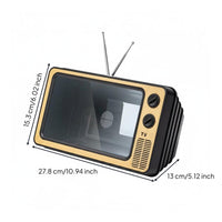 Retro TV Phone Magnifier Blue Light Reduction Electronics Accessory for Tabletop