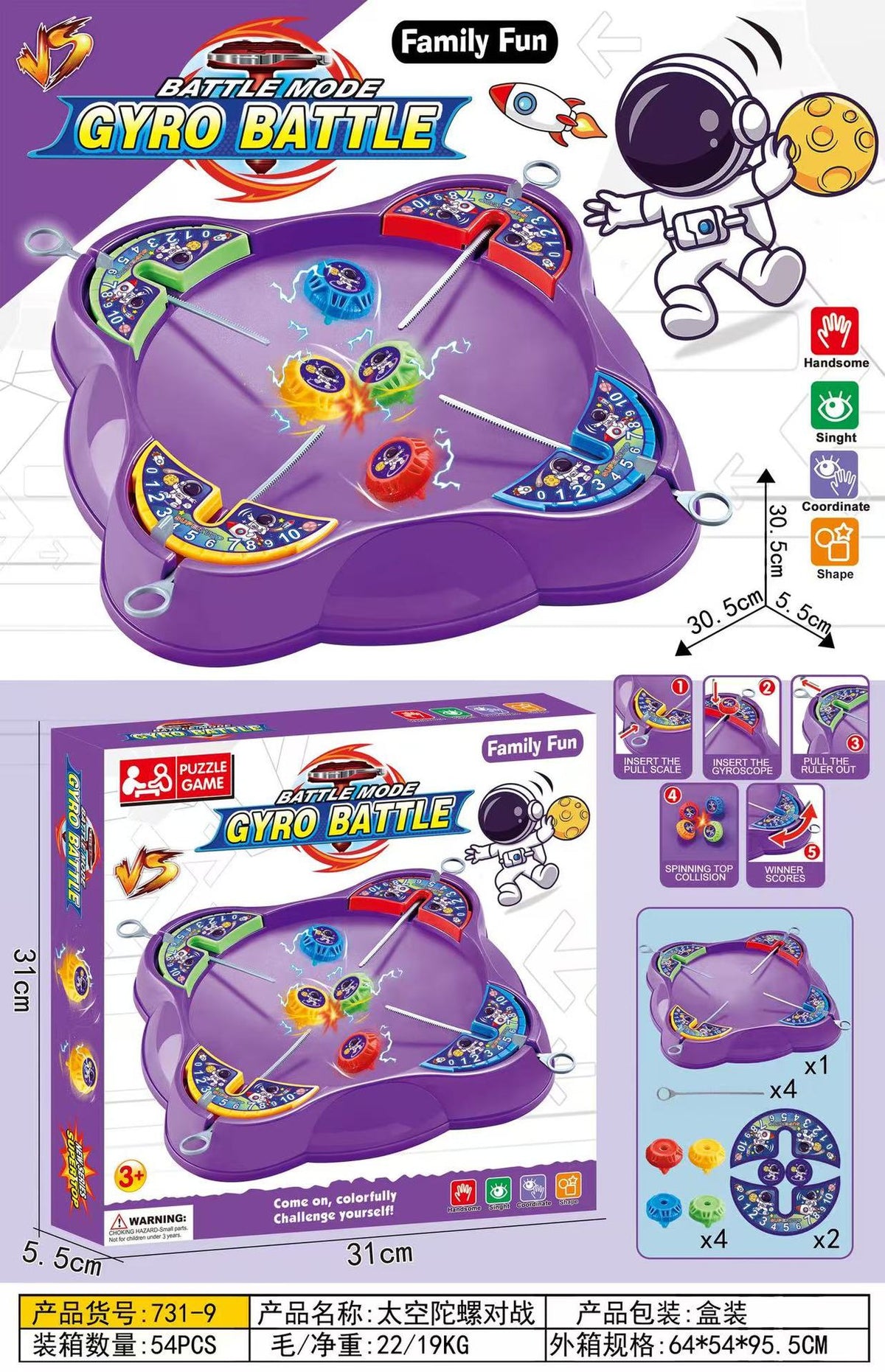 Purple / 4 Gyros English Box
