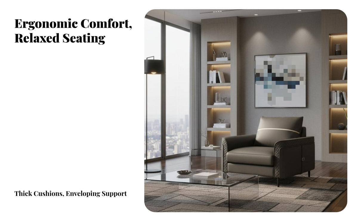 Modern Design 3-Seater Sofa and Coffee Table Set Minimalist aesthetic 3-Seater Sofa Professional Look Office Furniture Padded Armrests for Corporate Clients, Adults, Reception Area, Waiting Room