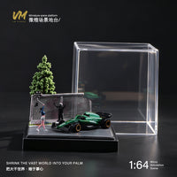 VM 1/64 Racing Curve Scene Miniature Model Base Black
