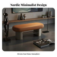 Upholstered Shoe Rack Bench Minimalist Design Padded Shoe Rack Bench Easy A Marks Embly Sturdy-Duty Frame for Bedroom, Hallway