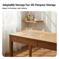 Divided Cosmetics Holder Multi-Compartment Divided Vanity Tray Space-Saving