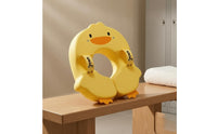 Duck-Shaped Baby Swim Float Soft Textile Underarm Baby Swim Float Duck Floatie One-Piece Water Toy Padded for Babies