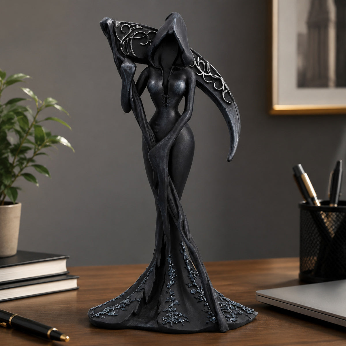 Handmade Ceramic Gothic Figurines Halloween Gothic Statue
