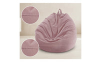 Soft Bean Bag Sofa cover Unfilled Bean-Filled Seat Cover with Carry Loop Corduroy Slouchy Chair Slipcover for Students, Reading Corner, Dorm Room