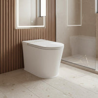 Foot Kick Smart Toilet Easy to Clean Automatic Lid Toilet Bathroom Fixture Night Light Built in Pump