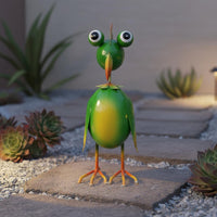 Metal Bird Sculpture Outdoor Decoration Bird Statue 3D Design for Balcony, Patio