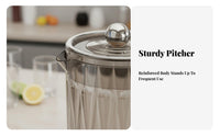 Water Pitcher with Cups Pitcher with Lid Dishwasher Large Capacity Beverage Jug Set for Restaurants, Summer Gatherings