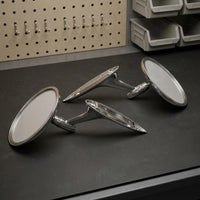 Chrome Rearview Mirror Universal Fit Auto Accessory Adorable