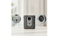 Portable Display Device with Strap Compact Display Device with Built-in Apps Smart Rechargeable for Travelers, Students, Bedroom