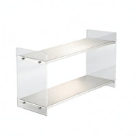 Desktop Storage Rack Brushed Metal Countertop Organizer Smudge resistantResistant Acrylic Storage Rack for Lavatory