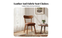 Upholstered Side Chair Ergonomic Backrest Upholstered H-Back Stool for Families