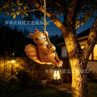 Animal-Shaped Solar-Powered Garden Hanging Decor