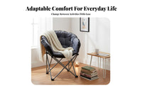 Padded Saucer Chair Comfortable Luxuriously Soft Saucer Chair Easy to Stow