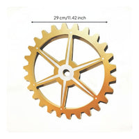 Wooden Gears Wall Decor Antique Look Steampunk GearOrnament Handmade for Cafe