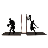 Metal Bookend for Desk Organization with Sports Designs