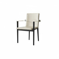 Wooden Frame rearrest Chair Light Luxury Upholstered Armchair Minimalist Design With Arms for Adults, Living Room, Restaurant