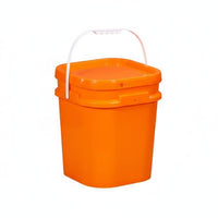 Square Bucket with Lid Versatile Use Square Bucket with Lid Fall Resistant Stackable Bin for Warehouse, Garage