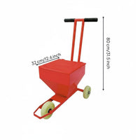 2-Wheel Chalk Line Marker Chalk Line Marker Cart Versatile Field Chalker for School Playground