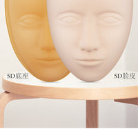 5D Embroidery Practice Fake Skin Full Face Practice Skin with Eyebrow Eye Lip Modules