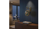 Double-Sided Clock with Bird Sturdy for Living Room