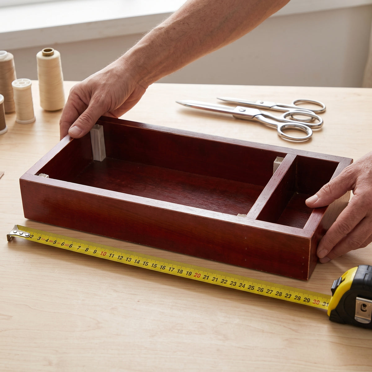 Portable Electric Sewing Machine Storage Case with Base