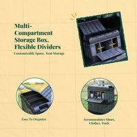 Foldable leather trunk organizer